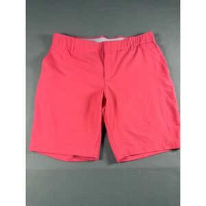 Under Armour Womens 12 Golf Shorts Pink HeatGear Stretch Performance Polyester